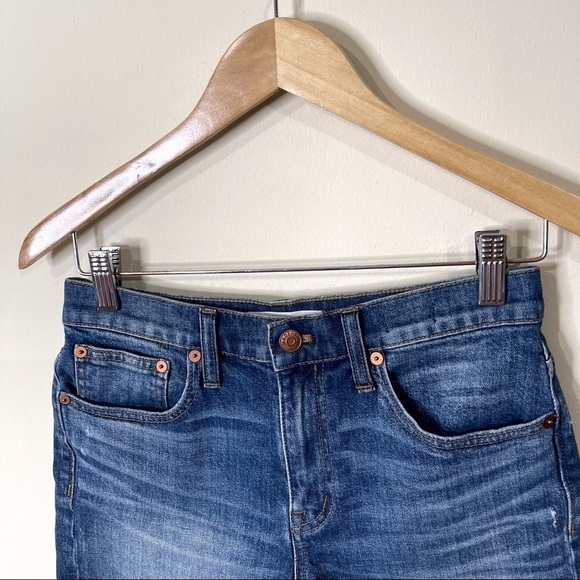 Madewell High-Rise Denim Shorts in Glenoaks Wash Cutoff Edition Size 25 - Picture 3 of 8